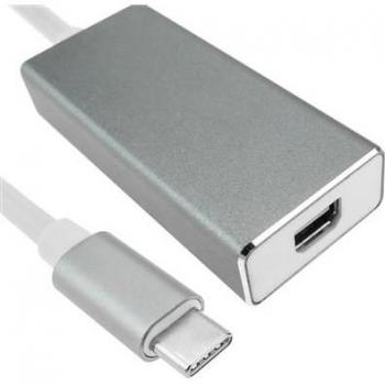 Cable USB 3.1 C Macho a Mini DisplayPort Hembra Conversor de Vídeo 4K Ultra HD 60Hz 10cm - BeMatik