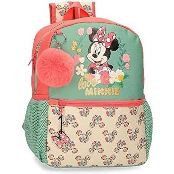 Disney Minnie Golden Days Mochila Escolar Adaptable a Carro Multicolor 25x32x12 cms Poliéster 9,6L