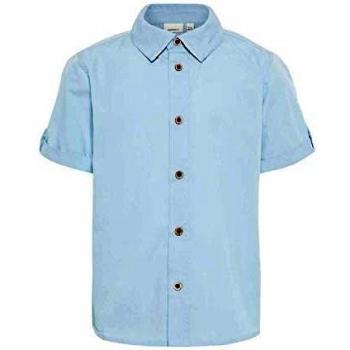 NAME IT Camiseta Manga Corta NIÑO Steve - 122-128, Cashmere Blue