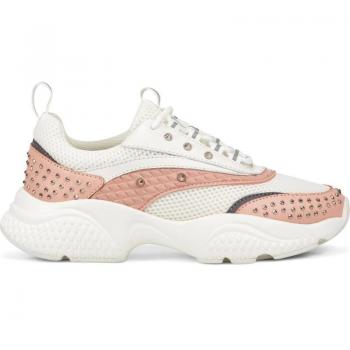 Zapatillas de deporte Ed Hardy Scale Runner-Stud Blancas y Rosas, características: diseño moderno, color blanco y rosa, material sintético, suela de goma antideslizante, cierre con cordones, plantilla acolchada para