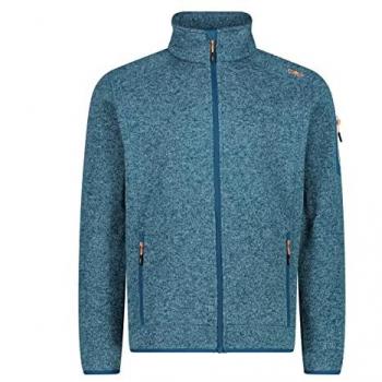 CMP Men's Quick-Dry Knit-Tech Fleece Jacket - Deep Lake Blue, Size 58