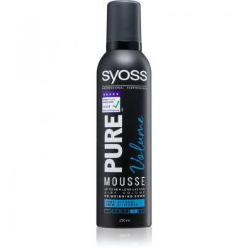 Syoss Pure Volume Mousse 250ml - Espuma Fijadora Para Volumen De Larga Duración 250 Ml