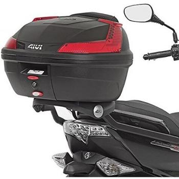 Adaptador GIVI para maleta Monolock, compatible con MBK Skyliner S 125 (2014) y Yamaha Majesty S 125 (2014-2017), modelo SR2121