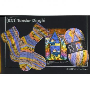 Hundertwasser Hilo Estrambre Calcetines 100 G Color 831