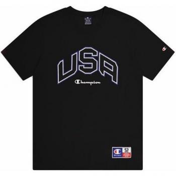 Camiseta Champion Retro USA Crewneck Hombre Negro