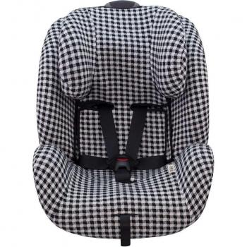 Funda para silla de coche Jyoko Every Stage Vichy, compatible con Joie Every Stage, diseño moderno y atractivo, material resistente y fácil de limpiar, protección contra manchas y desgaste, instalación sencilla