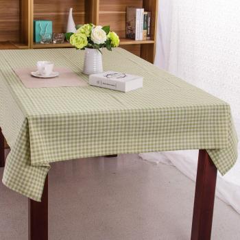 Verde rústico algodón y tela de la ropa de mesa . 140*220cm