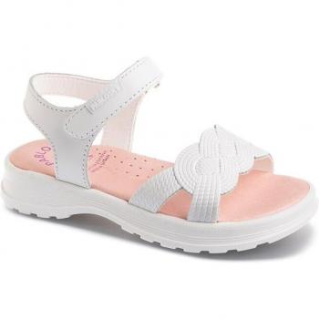 SANDALIAS PABLOSKY 416900 NIÑA BLANCO - Sandalias abiertas de niña de piel color blanco