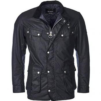 Barbour International Tourer Duke Men's Wax Jacket - Navy - Medium