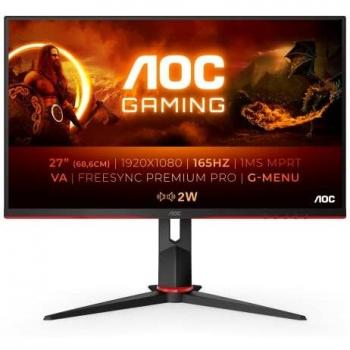 AOC Monitor Gaming 27G2SAE- 27 Full HD, 165Hz, 4ms, VA, FreeSync Premium, FlickerFree, Low Blue Light