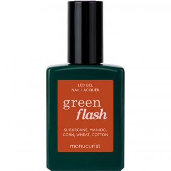 Manucurist Green Flash LED Gel Nail Lacquer Lacas de uñas 15 ml Terracotta