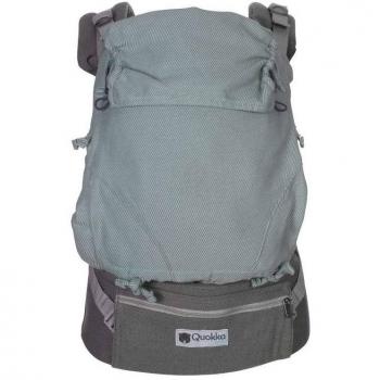 Mochila Portabebés Quokkababy E Carrier Mint - 3 posiciones, diseño ergonómico, ajustable, soporte lumbar, material transpirable