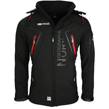 Geographical Norway Hombre Softshell Funciones Chaqueta Para Exterior impermeable - negro, hombre, S