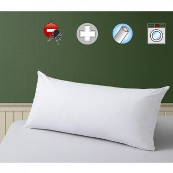 SAVEL, Almohada Antiácaros con Tejido 100% algodón, Firmeza Media, 105x40cm. Tratamiento antiácaros. Recomendada para Dormir de Lado. Certificación Oeko Tex…
