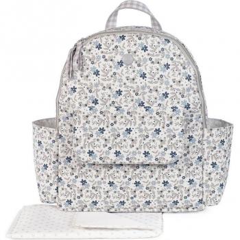 Pasito a Pasito Mochila Delia Azul de Gran Capacidad con Bolsillos Interiores y Exteriores