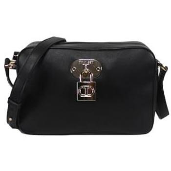 Twinset T Lock Black Synthetic Leather Shoulder Bag with Charm