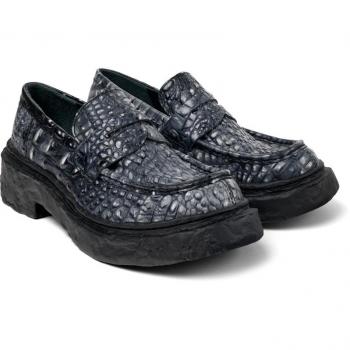 CAMPERLAB Vamonos Unisex Grey Smooth Leather Loafers Size 43