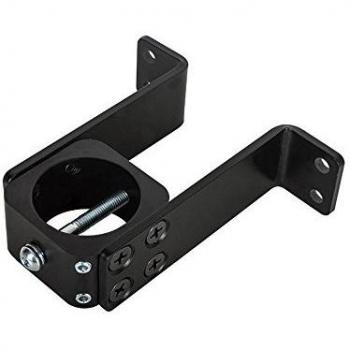 Soporte de pared B-Tech SYSTEM 2 para postes de Ø50mm, capacidad máxima 150 kg, color negro