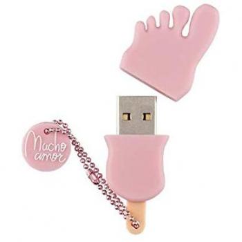 Dulceida Pendrive USB 16 GB - con Forma de Frigopie, Tacto Suave y Correa de Sujeción
