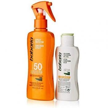 BABARIA pack protector solar spf 50 + bálsamo after sun calmante 100 ml