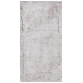Alfombra 80 x 150 cm Poliéster Algodón Taupé Color Topo