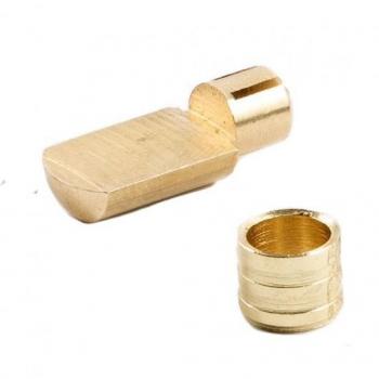 Casquillo para Armario de 9x7,5mm de Presión Micel en Latón 31521