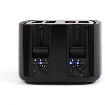LIVOO Feel good moments - Tostador de pan 4 ranuras DOD167 Negro