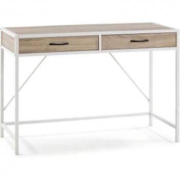 Mesa de Oficina VS Venta-Stock Tulum Roble/Blanco 110x50x76cm