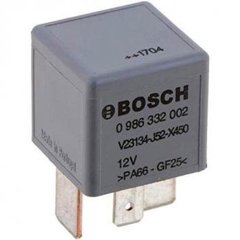 Bosch 0986332002 Mini relé de 12 V 70 A, IP5K4, temperatura de funcionamiento de -40 ° a 85 °C, relé de 4 pines
