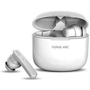 Ticwatch Auriculares TicPods ANC Bluetooth 5.0 con cancelación Activa de Ruido, Auriculares Resistentes al Agua IPX5 con Auriculares inalámbricos, Auriculares con Control táctil