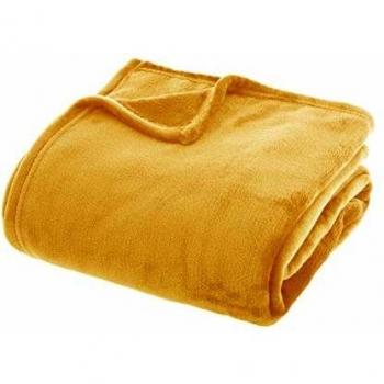 Plaid Flanel Ocre Amarillo 180 x 230 cm