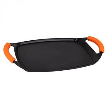 Plancha de Asar de Inducción de Aluminio Fundido con Revestimiento Antiadherente - Cocción Rápida y Uniforme 47x1.7cm