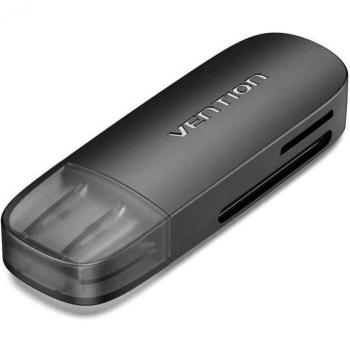 Vention CLGB0 Lector de Tarjetas Externo USB 3.0 SD/MicroSD