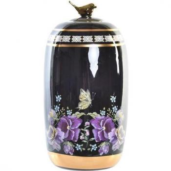 Jarrón de porcelana con diseño de flores para decoración del hogar