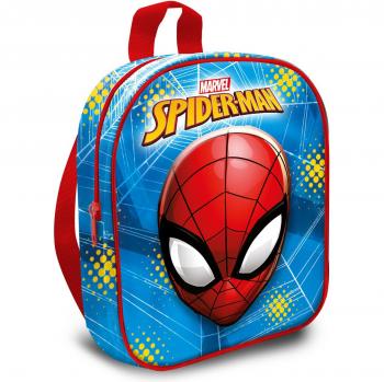 Kids Licensing- Mochila 3D Spiderman Marvel, Solid, Color, One Size