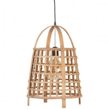 Lámpara de techo cilíndrica de bambú natural Ø 33x48 cm