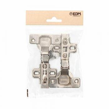 Bisagra cazoleta clip acodada EDM BC03 35 mm latón zinc
