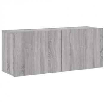 Mueble para TV de pared gris Sonoma 100x30x41 cm
