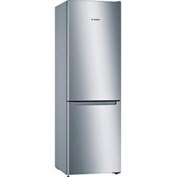 Bosch Serie 2 KGN33NLEB Stainless Steel Freestanding Refrigerator Freezer Combination, No Frost, 282L Capacity