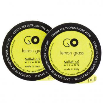 MILLEFIORI Ricarica per diffusore auto go lemon grass Saponi profumi e diffusori