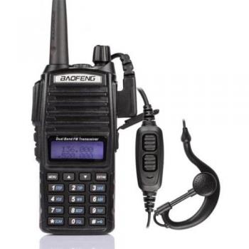 Baofeng UV-82L VHF / UHF Jamón radio de dos vías Walkie Talkie con 18cm Antena + Adicional 3000mA Batería
