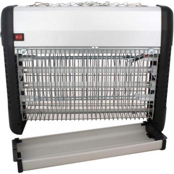 Trampa eléctrica contra insectos, moscas y mosquitos. Protección en 200 m² con 23 W