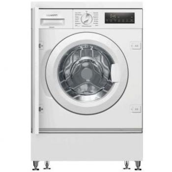 Lavadora empotrable Siemens iQ700 WI14W443, 8 kg, 1400 rpm, SpeedPack L, Pantalla LED, timeLight, Blanco, 60 cm