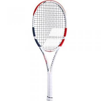 BABOLAT Pure Strike 100 U NC Raqueta, Adultos Unisex, Blanc Rouge Noir