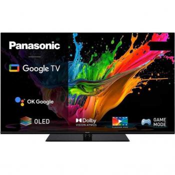 Panasonic TX-48MZ800E 48 OLED Smart TV 4K HDR, Procesador HCX Pro AI, Dolby Vision IQ, HDR10, GoogleTV, Pie rectangular fijo