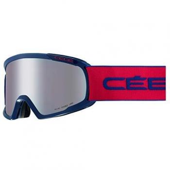 Cébé Fanatic L Máscaras, Unisex Adulto, Azul/Rojo Mate