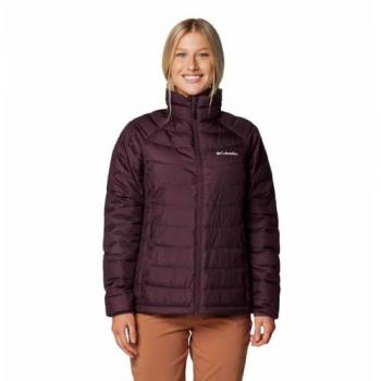 Columbia - Plumífero de mujer Powder Lite™ II Full Zip, chaqueta outdoor acolchada, color rojo y kaki, talla L
