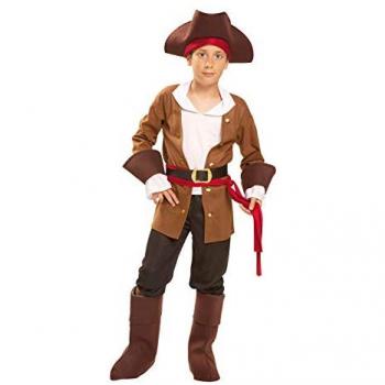 Disfraz Pirata Infantil Talla 5-6 Años, 7 Piezas, Diseño Único para Halloween y Carnaval