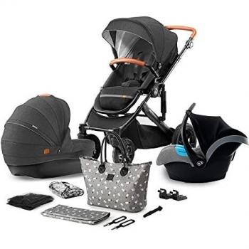 Kinderkraft Prime 2020 Cochecito 3 en 1 Black