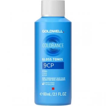 Tinte Permanente Goldwell COLORANCE Nº 9CP 60 ml - Tinte para el cabello, tono 9CP (rubio claro ceniza), formulación permanente, presentación de 60 ml, ideal para cobertura de canas y tonos